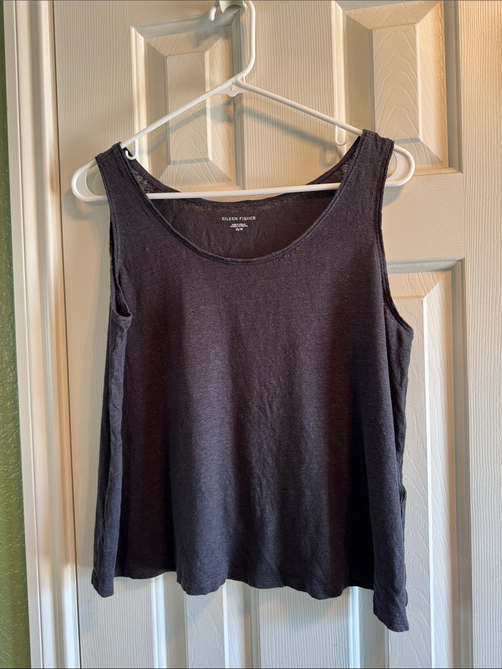 Eileen Fisher Black linen top